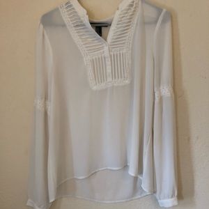 See through dressy long sleeve